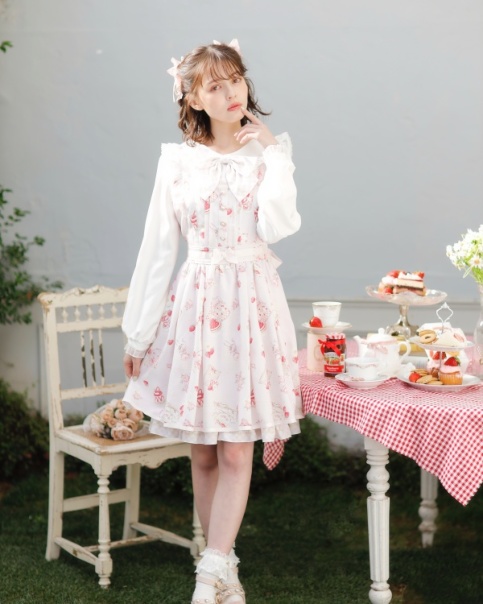 22最新作 リズリサ ワンピース Party Tea Strawberry ひざ丈ワンピース Www Ronatec Com Br