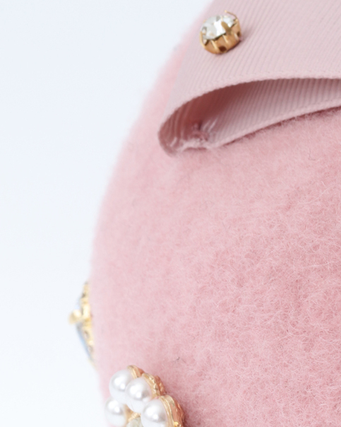 ☆美品☆ LIZ LISA ビジュー付き リボンベレー帽 ☆