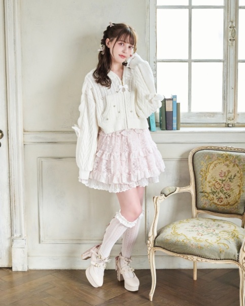 話題の人気 リボン付きチュールスカート ピンク ベビー服(~95cm)