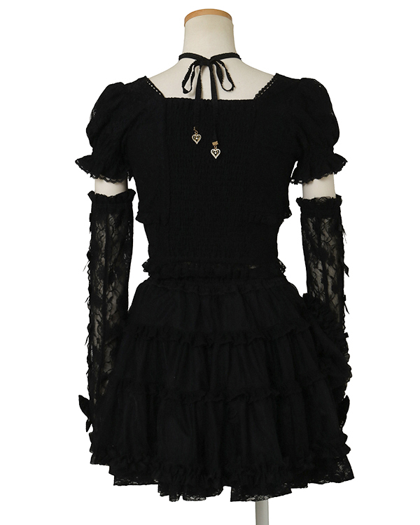 リズリサ♡ アームウォーマー付ビスチェトップス♡ブラック♡ リズリサ♡ アームウォーマー付ビスチェトップス♡ブラック