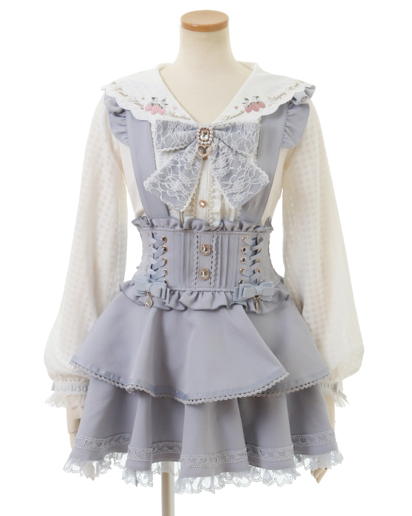 サスペンダー付ティアードスカパン ｜ LIZ LISA（リズリサ）公式通販