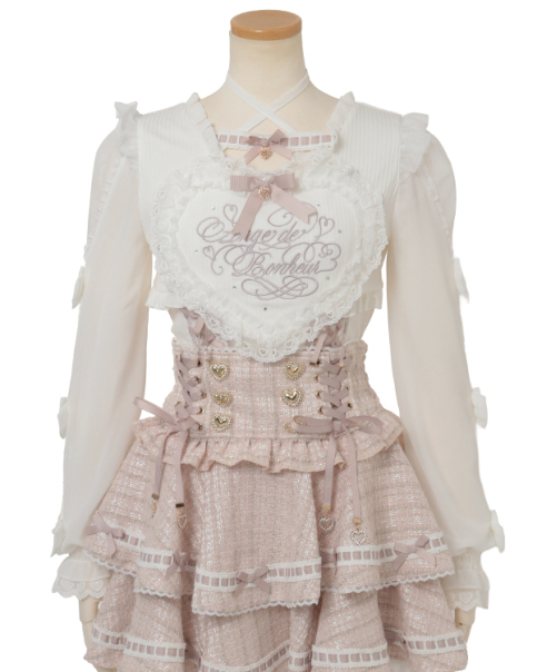 予約商品】フリルハートリボンスリーブトップス ｜ LIZ LISA（リズリサ