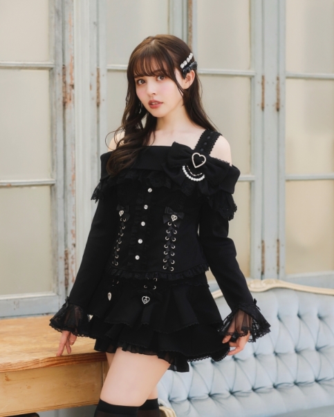 サイドリボンリブカットトップス ｜ LIZ LISA（リズリサ）公式通販