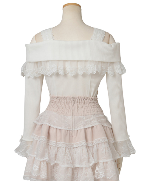 予約商品】サイドリボンリブカットトップス ｜ LIZ LISA（リズリサ