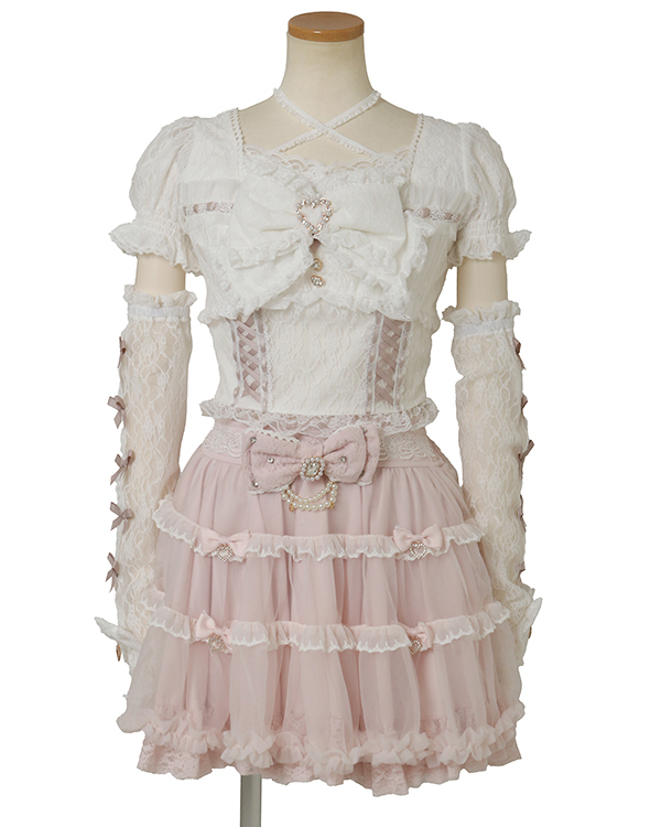 予約商品】アームウォーマー付ビスチェトップス ｜ LIZ LISA（リズリサ