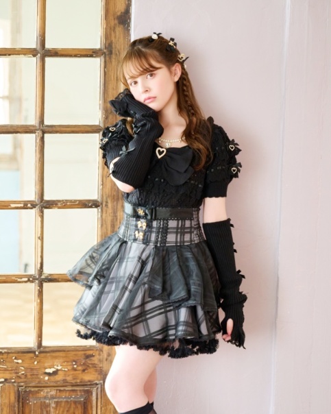 予約商品】はしごリボンフリルアームウォーマーニット ｜ LIZ LISA