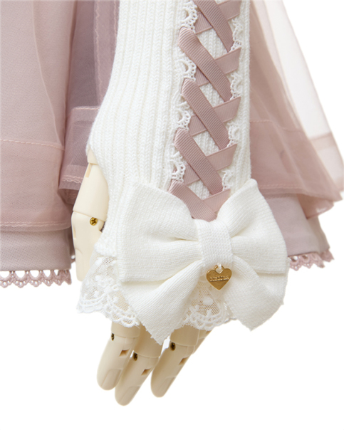 はしごリボンフリルアームウォーマーニット ｜ LIZ LISA（リズリサ