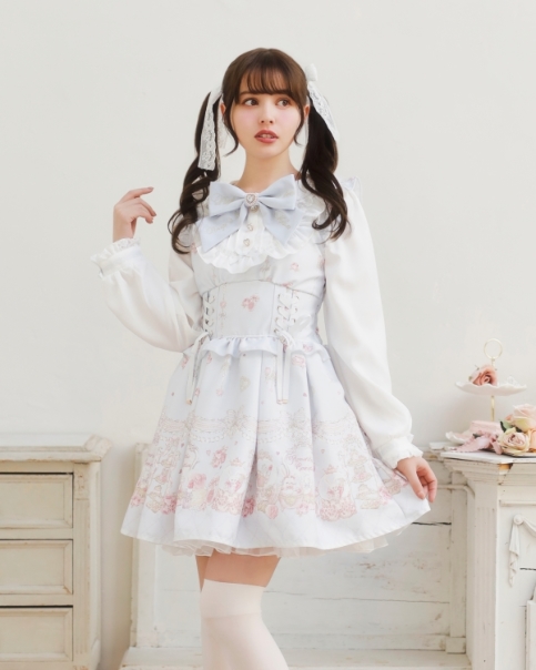 予約商品】Romantic Cosmetics柄ワンピース ｜ LIZ LISA（リズリサ