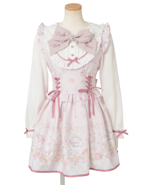 予約商品】Romantic Cosmetics柄ワンピース ｜ LIZ LISA（リズリサ