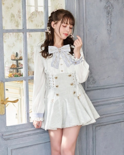 予約商品】メッセージリボンツイードセットアップ ｜ LIZ LISA