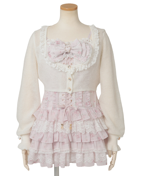 LIZLISA カーディガン×フリルキャミワンピース 予約商品】カーディガン×フリルキャミワンピース ｜ LIZ LISA