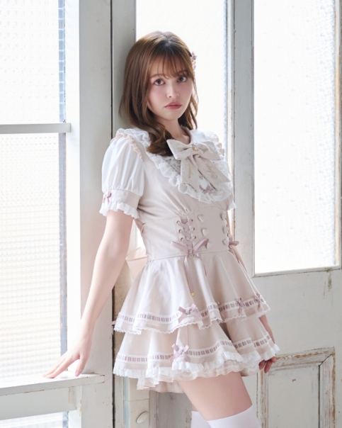 予約商品】はしごリボンティアードセットアップ ｜ LIZ LISA（リズリサ