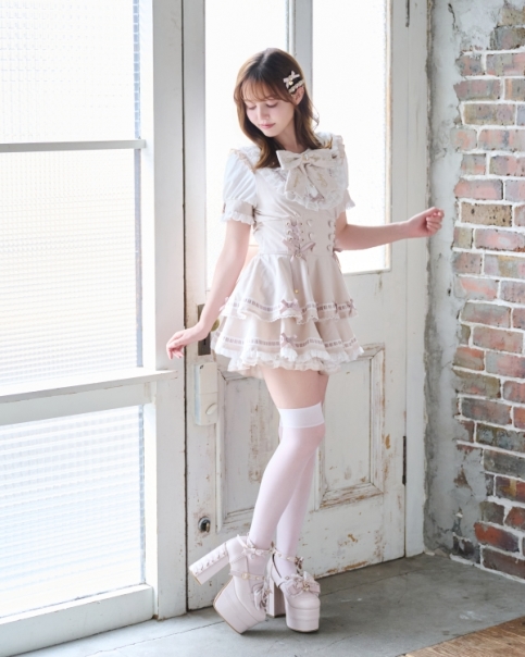予約商品】はしごリボンティアードセットアップ ｜ LIZ LISA（リズリサ