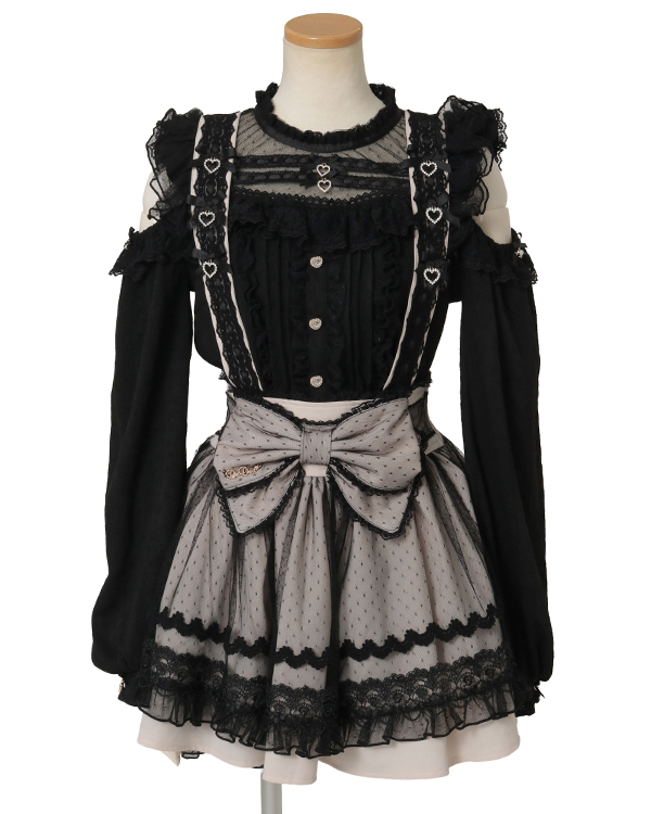 予約商品】メイドライクサスペンダー付スカート ｜ LIZ LISA（リズリサ