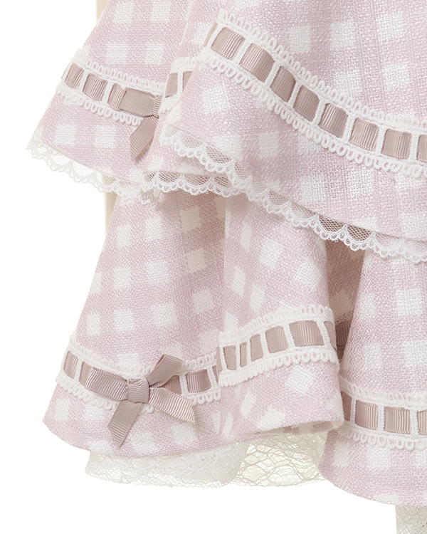 はしごリボンギンガムティアードスカパン ｜ LIZ LISA（リズリサ）公式