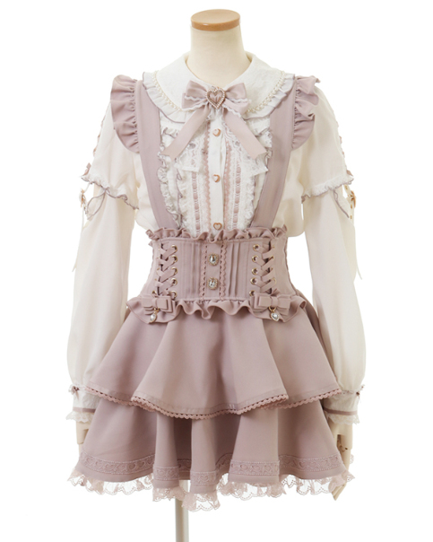 サスペンダー付ティアードスカパン ｜ LIZ LISA（リズリサ）公式通販