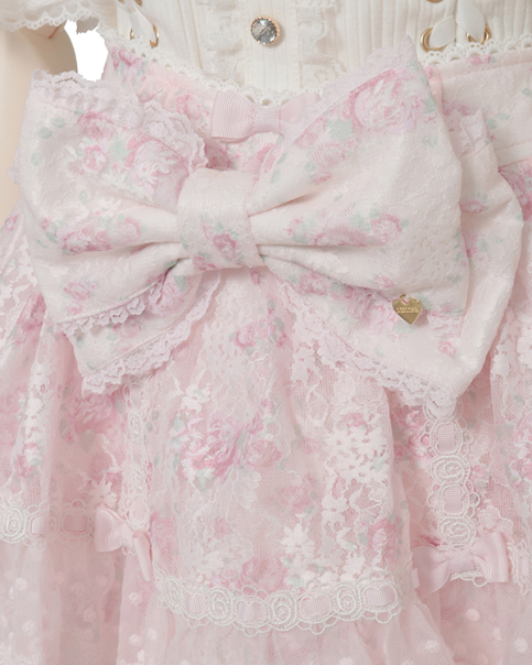 K♡様　4月1日までお取り置き リズリサ　ティアードスカパン　ピンク はしごリボンギンガムティアードスカパン ｜ LIZ LISA（リズリサ）公式