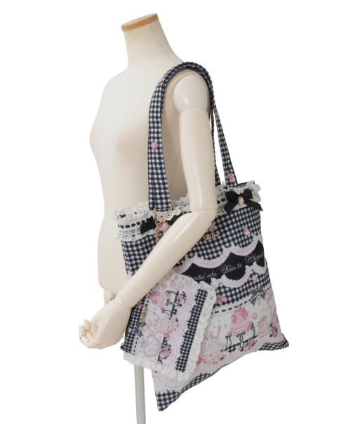 予約商品】Sweet Gingham Tea Room柄トートバッグ ｜ LIZ LISA