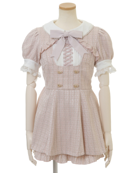 ダブルハートベルトメッセージコート LIZLISA ピンク ダブルティアードセットアップ ｜ LIZ LISA（リズリサ）公式通販