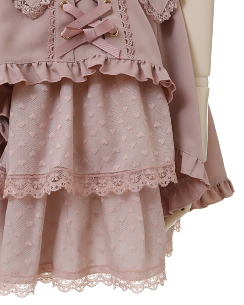 ♡ LIZ LISA♡ サイドカシュクールメッセージスカート - ミニスカート