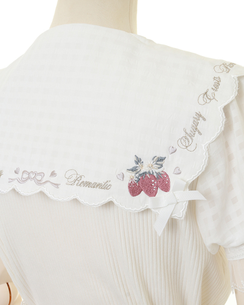 ストロベリー刺繍セーラーリブブラウス ｜ LIZ LISA（リズリサ）公式 