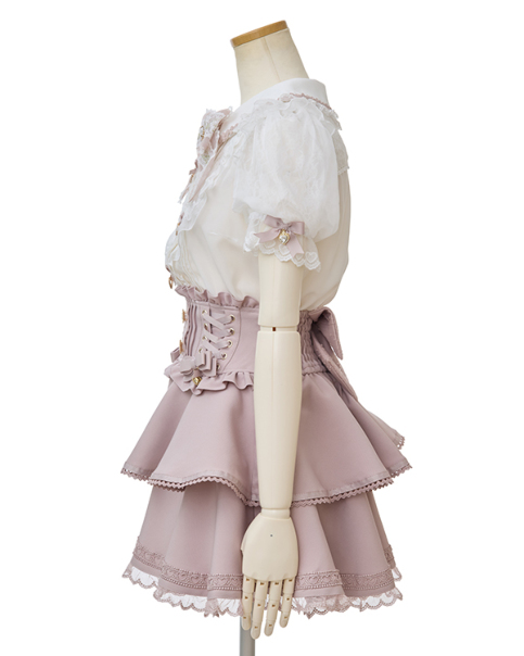 LIZLISA モヘアタッチポンポンニットトップス リボンブローチ モヘアタッチポンポンニットトップス ｜ LIZ LISA（リズリサ