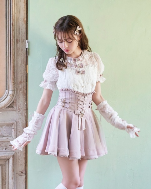 予約商品】レースアップコルセットライクスカパン ｜ LIZ LISA