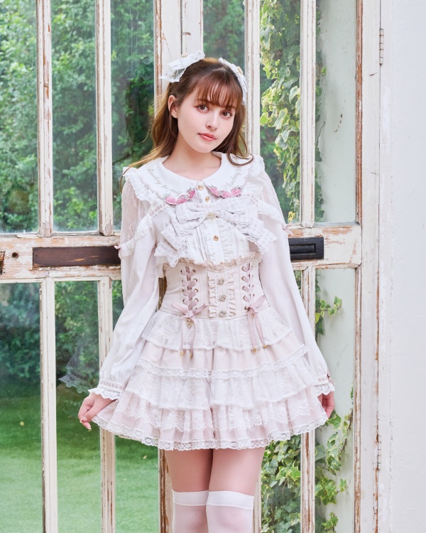 axes femmeフリルスカパン キュロットミニスカート ロリー
