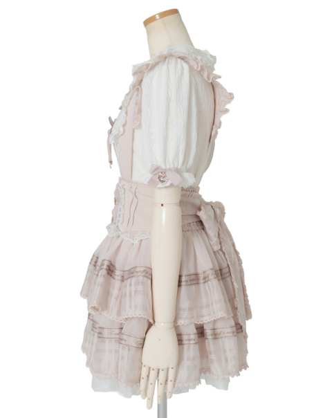 LIZLISA シアーチェックフレアスカパン ホワイト 白 LIZ LISA on X