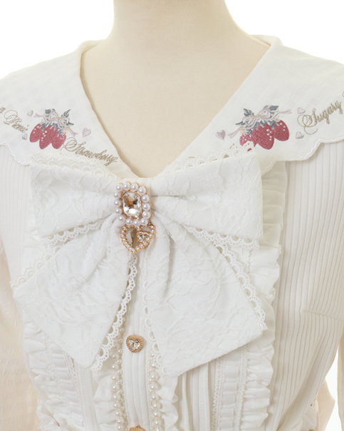 ストロベリー刺繍セーラーリブブラウス ｜ LIZ LISA（リズリサ）公式