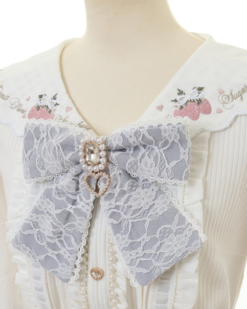 ストロベリー刺繍セーラーリブブラウス ｜ LIZ LISA（リズリサ）公式
