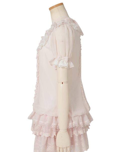 新品タグ付♡リズリサ♡メニーリボンシフォンバルーントップス♡ピンク♡ メニーリボンシフォンバルーントップス ｜ LIZ LISA（リズリサ）公式