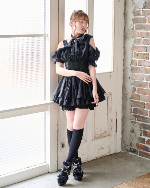 予約商品】ワンショルダーライクシフォンチュニック ｜ LIZ LISA