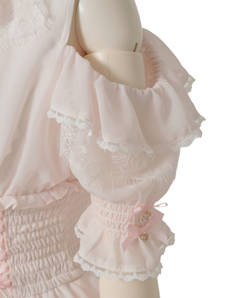 予約商品】ワンショルダーライクシフォンチュニック ｜ LIZ LISA