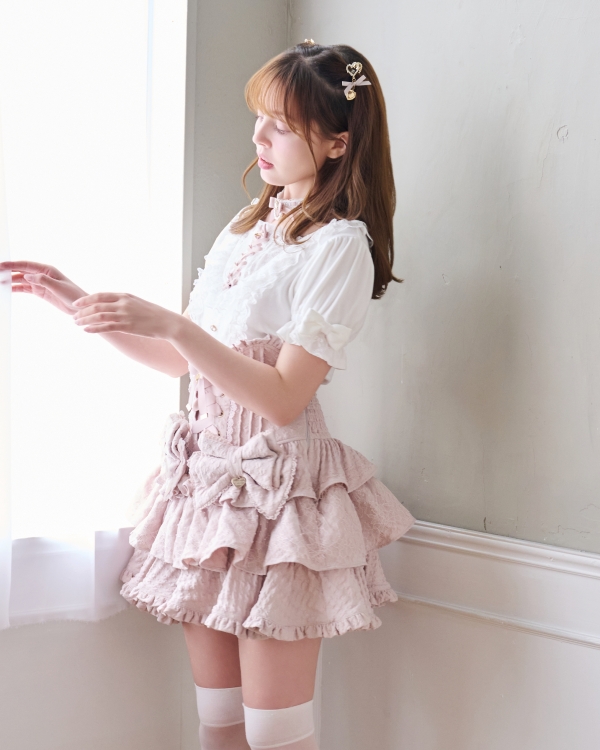 予約商品】ハウンドトゥースティアードスカパン ｜ LIZ LISA（リズリサ