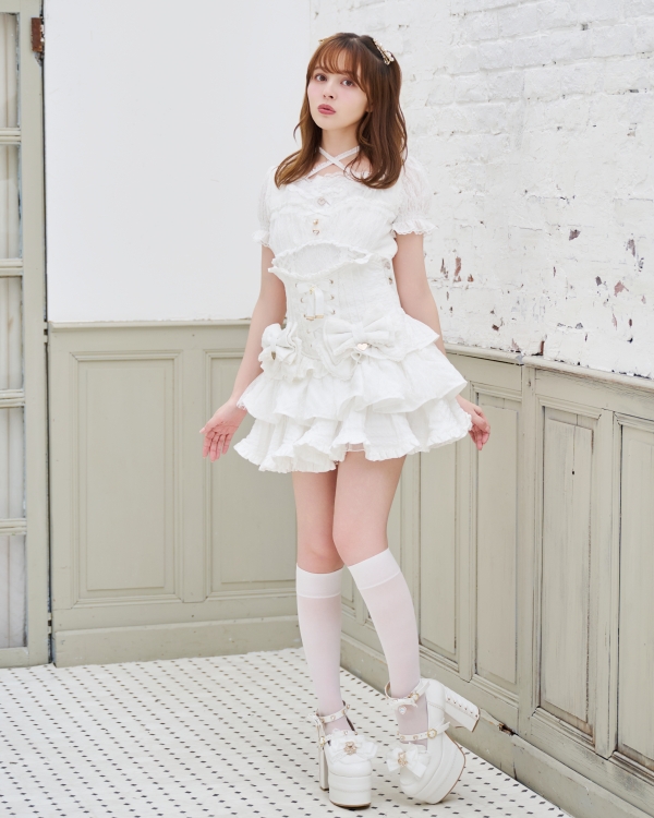 予約商品】ハウンドトゥースティアードスカパン ｜ LIZ LISA（リズリサ