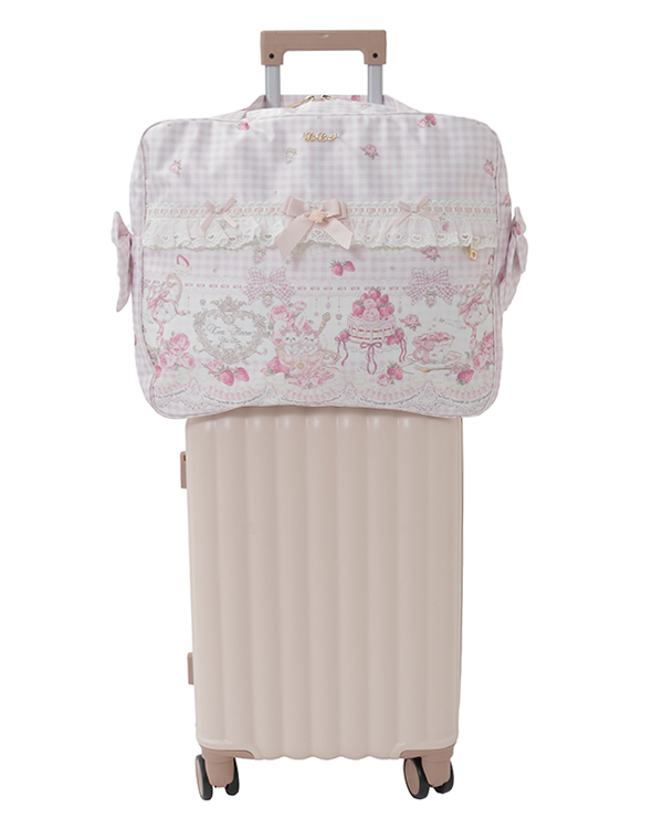 予約商品】Sweet Gingham Tea Room柄キャリーオンバッグ ｜ LIZ LISA