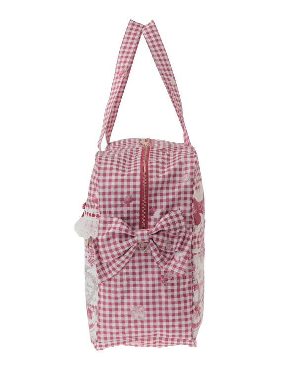 予約商品】Sweet Gingham Tea Room柄キャリーオンバッグ ｜ LIZ LISA