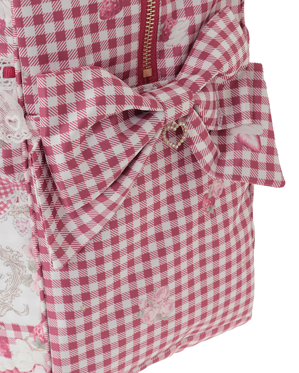 予約商品】Sweet Gingham Tea Room柄キャリーオンバッグ ｜ LIZ LISA
