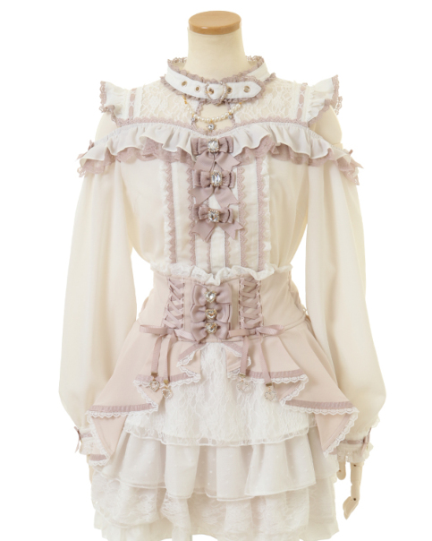予約商品】3つリボンフロントチョーカーブラウス ｜ LIZ LISA