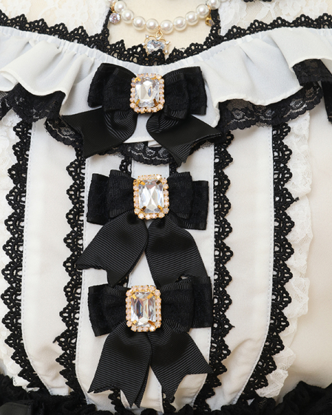 LIZLISA リズリサ 3つリボンフロントチョーカーブラウス ピンク ブラック 予約商品】3つリボンフロントチョーカーブラウス ｜ LIZ LISA