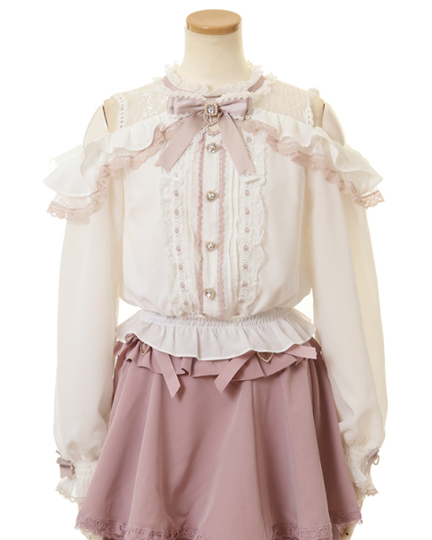 予約商品】オープンショルダーフリルブラウス ｜ LIZ LISA