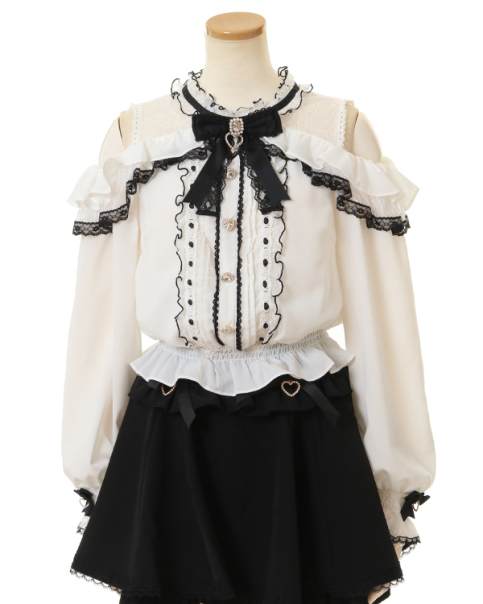 予約商品】オープンショルダーフリルブラウス ｜ LIZ LISA