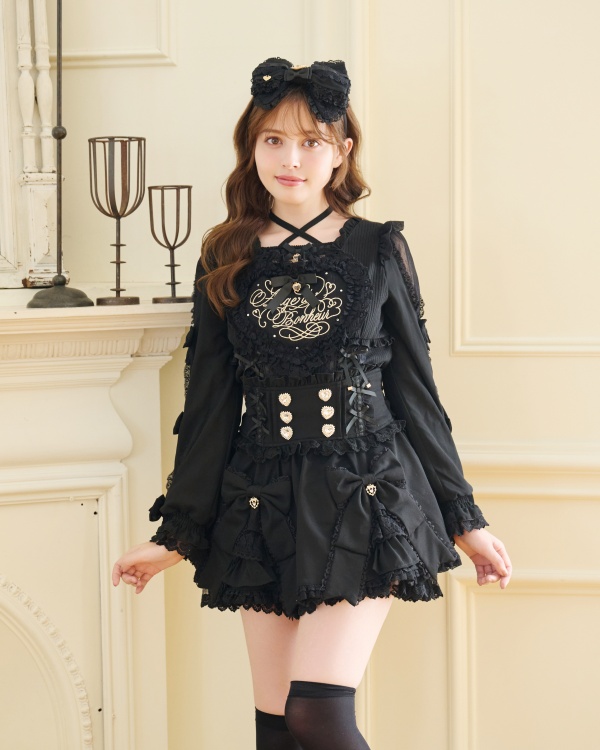 フリルハートリボンスリーブトップス ｜ LIZ LISA（リズリサ）公式通販