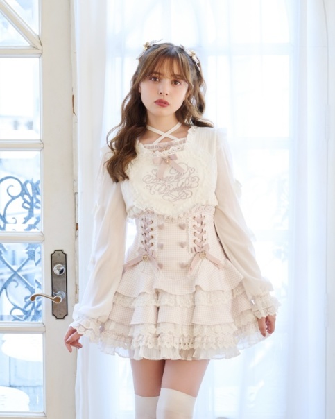 フリルハートリボンスリーブトップス ｜ LIZ LISA（リズリサ）公式通販