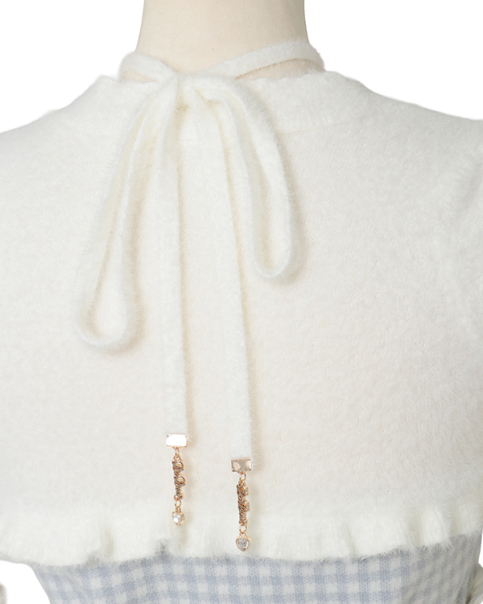 LIZLISA アームウォーマー付ビスチェトップス　ホワイト　リズリサ ❤︎ 𝐋𝐈𝐙 𝐋𝐈𝐒𝐀 近鉄Pass'e店 ❤︎ #アームウォーマー付ビスチェ