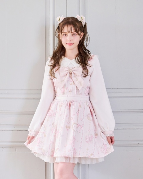 LIZ LISADollワンピース LIZ LISA / ピクニック柄ワンピース ピンク S-25-08-14-043-LO