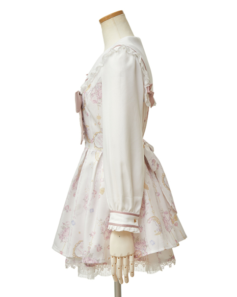 新品タグ付♡リズリサ♡ジュエリー柄♡セットアップ♡ピンク♡ リズリサ♡ジュエリー柄♡セットアップ♡ピンク♡