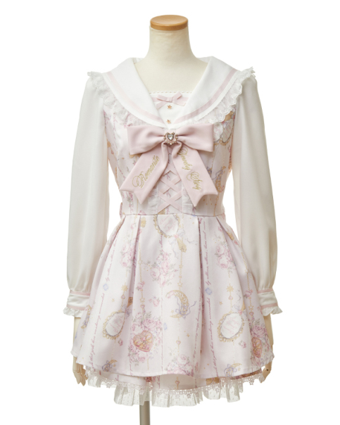 新品タグ付♡リズリサ♡ジュエリー柄セットアップ♡ホワイト♡ 新品タグ付♡リズリサ♡ジュエリー柄セットアップ♡ホワイト♡