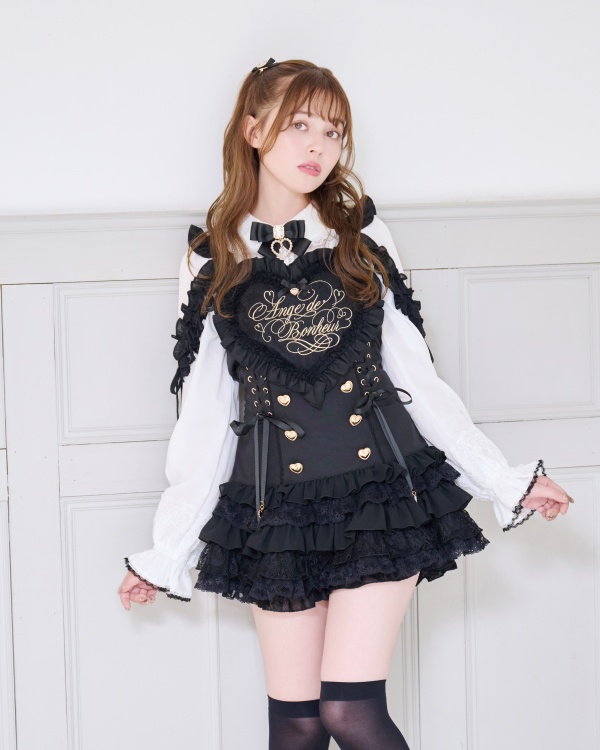 トライアルセット・サンプル Lisa_Lisa___ ハートエプロンジャンスカセットアップ ｜ LIZ LISA（リズリサ